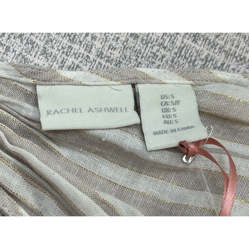 Rachel Ashwell Women S Sundress Coverup Linen Blend Braided Beachy Coastal Maxi - Picture 5 of 10